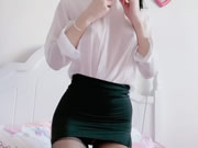 Chica asiática Tetas rosadas y masturbación Happy Time