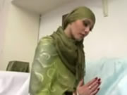 穆斯林綠頭巾騷女激情