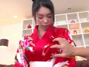 Japanische Kimono Milch Spritzen